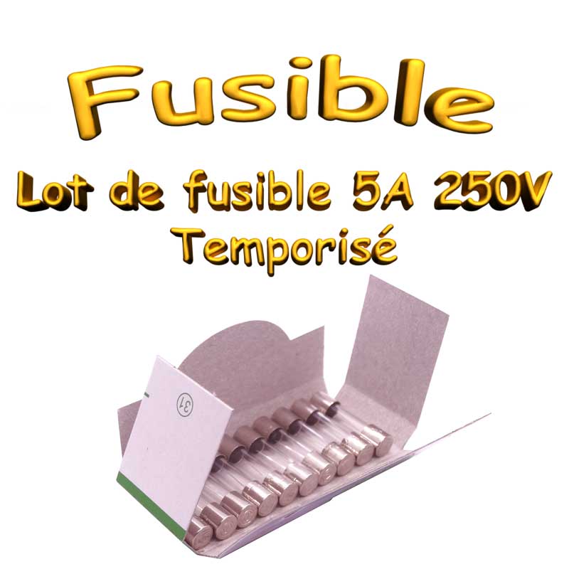 Lot De 5 Fusibles Céramique T4AH250V - 5x20 Mm, 4A 250V, Pour Appareils électriques