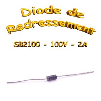 SB2100 - Diode de redressement 100v - 2A - 150°C - Do-15