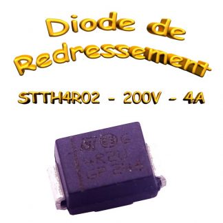 Diode STTH4R02 - 200V, 4A - SMB -16 ns - ufmax 0.76v