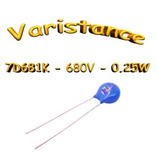 7D681k - Varistance 420〜 560Volt - 0.25W - oxyde zinc