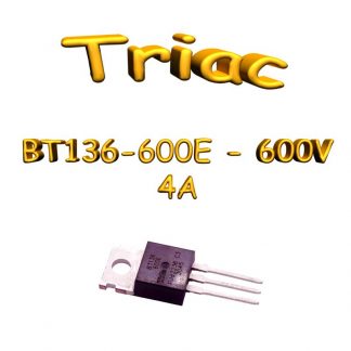 BT136-600E - Triac de Puissance 4A THT, TO220