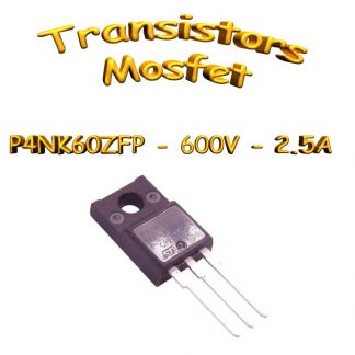 P4NK60ZFP Transistor MOSFET N 600V 2.5A 3 TO-220