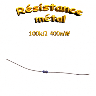 Résistance à couche métallique  100 kΩ 1% 0,4W
