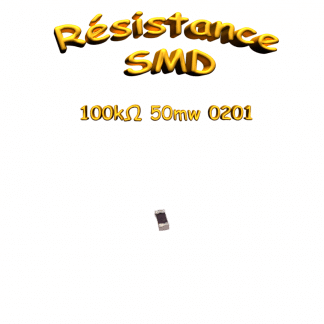 Résistance CMS 100 kΩ 1% 50 mW 0201 (0603)