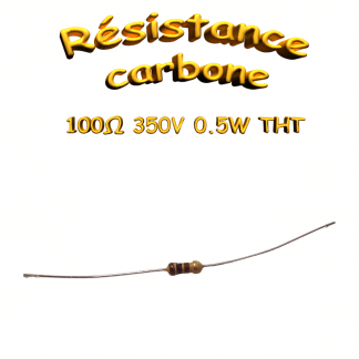 Résistance couche de carbone 100Ω 500mW ±5%