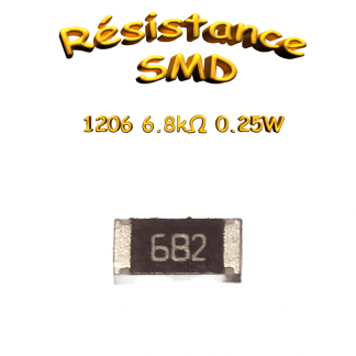Résistance SMD 1206 6,8 kΩ 0,25W ±5%