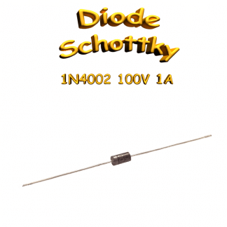1N4002 - Diode de redressement 100v - 1A - 150°C - Do-41