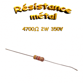 Résistance oxyde métallique 4,7 kΩ 2W 5%