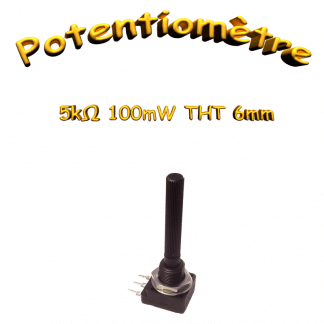 Potentiomètre ajustable 5 kΩ à montage panneau PC-16