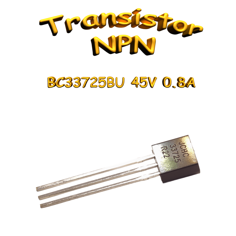 Transistor NPN TO-92 BC33725BU 45V 0.8A