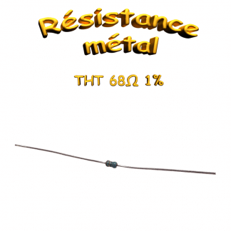 Résistance métal film 68Ω 250mW ±1% THT