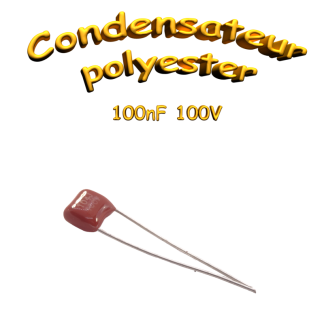 Condensateur film THT de 100nF, 100VDC