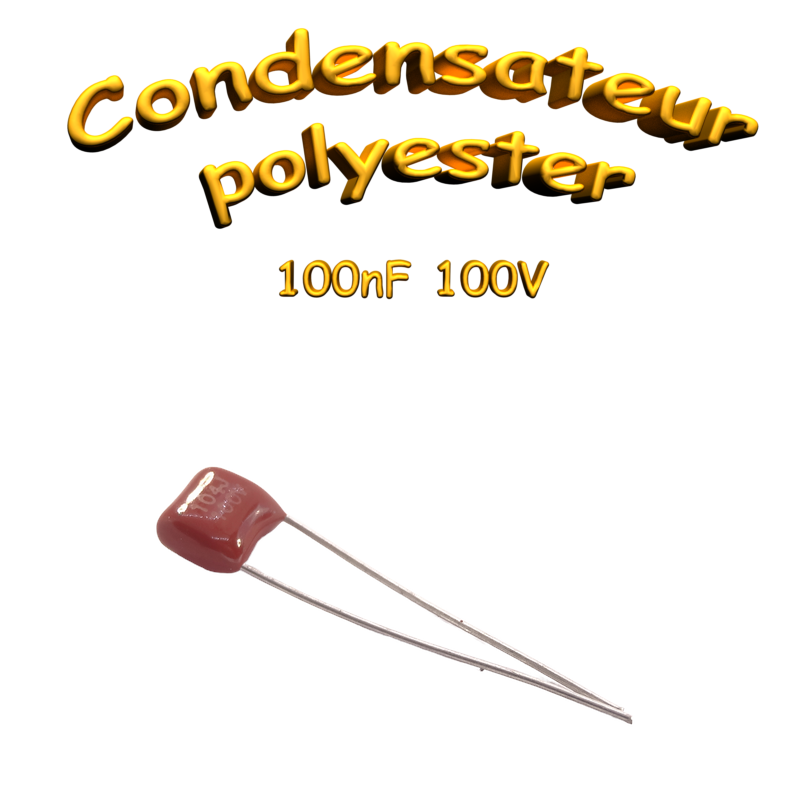 Condensateur film THT de 100nF, 100VDC
