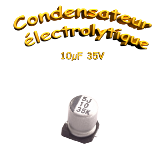Condensateur électrolytique SMD 10uF 35V