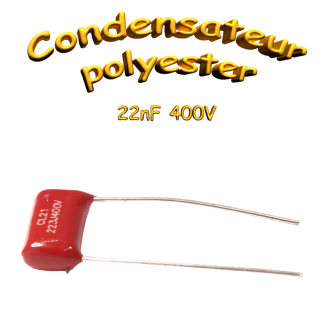 Condensateur MKT 22nF 400VDC THT