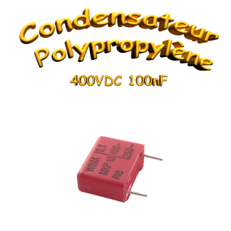Condensateur Film THT MKP10-100N/400 WIMA