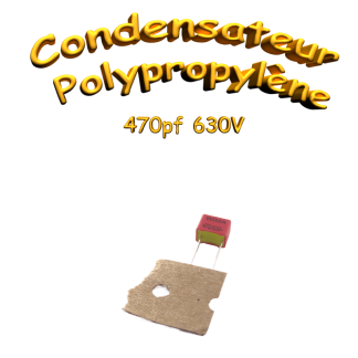 Condensateur Film THT Polypropylène 470pF/630V