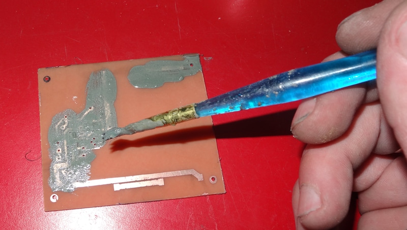 application de la pâte